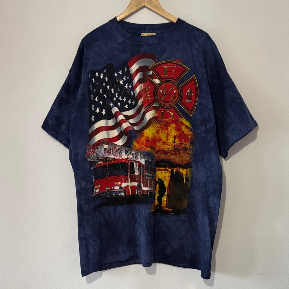 Vintage Fire Department T-Shirt / The Mountain / XXL / 2001